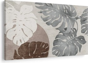 Tablou - Design cu frunze (90x60 cm)