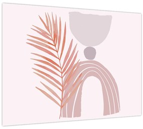 Tablou pe sticlă - Minimalism violet N⁰1 (70x50 cm)