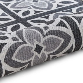 Covor tip traversă gri închis lavabil 76x230 cm Victoria Grey – Think Rugs