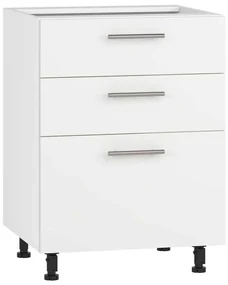 Dulap de jos Vento D3S-60/82, alb mat