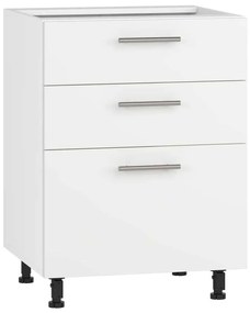 Dulap de jos Vento D3S-60/82, alb mat