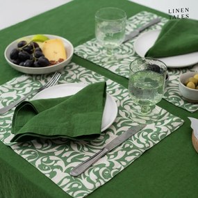 Față de masă din in 140x200 cm True Green – Linen Tales