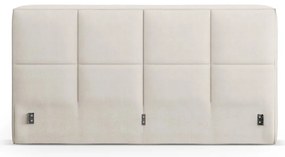 Tăblie de pat crem tapițată 189x100 cm Darren – Micadoni