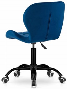 OFERTA Scaun de birou albastru inchis NOTO VELVET II. calitate