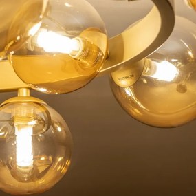 Lustră LED aplicată Brilagi MILLA 10xG9/3W/230V auriu