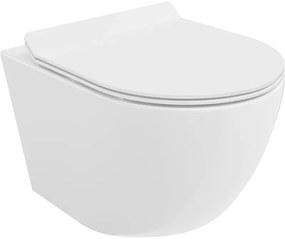 Mexen Lena vas de toaletă Rimless cu capac slim cu închidere lentă , duroplast, Albă - 30224000