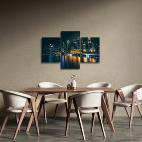 Tablou - Singapore noaptea (90x60 cm)