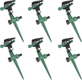 vidaXL Aspersoare cu impuls pentru grădină, 6 buc