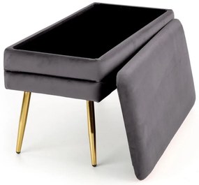 Scaun Velva 2, gri/auriu