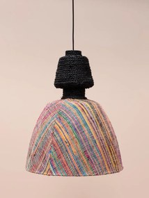 Lustra impletita din fibra de banana si iuta naturala, ø50 cm, "Tourmaline"