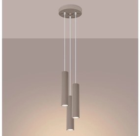 Lustră pe cablu Brilagi CRESTO 3xGU10/10W/230V taupe