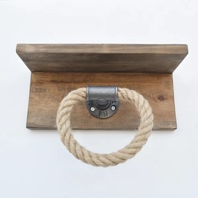 Suport de prosoape cu raft BORURAF 14x30 cm molid