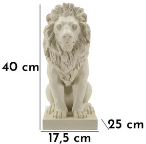 Mauro Ferretti Statueta Leu Cm 17,5X25X38 | Aosom Romania