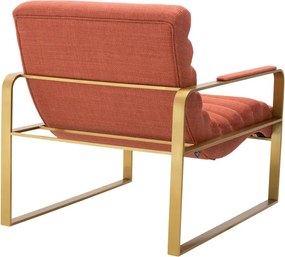 Fotoliu elegant design LUX Olsen, scalea orange