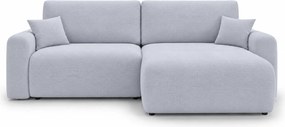 Set coltar extensibil reversibil NORDEN PAROS 250x140 cm, gri deschis
