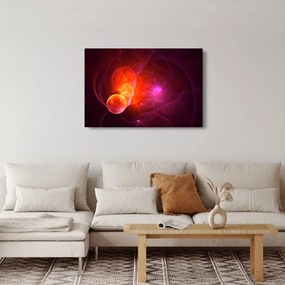 Tabloul modern cu abstracțiune roz (90x60 cm)