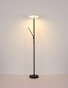 Globo 59093S - Lampă de podea LED cu reglare a intensității STANFORD 28W/230V + 5W 3000K, neagră