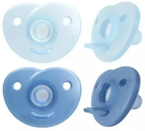 AVENT Silicon suzetă Suothie, albastru, 0-6 m