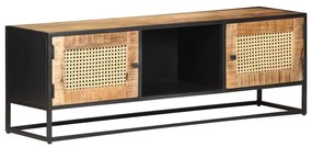 vidaXL Comodă TV, 120x30x40 cm, lemn mango &amp; trestie de zahăr naturală