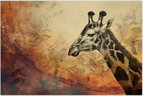 Tablou - Girafă, pictură (90x60 cm)