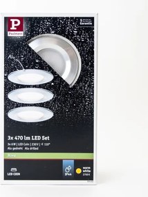 SET 3x corp de iluminat încastrat pentru baie LED/6W IP44 NOVA 230V Paulmann 93462