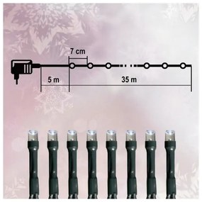 Instalație LED de Crăciun de exterior 500xLED 35m IP44 alb rece