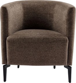 Fotoliu de design, maro / negru, KAPY