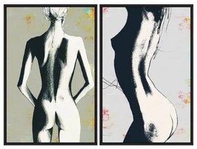 Tablou 2 piese Framed Art Sketch Nudes