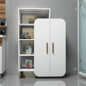 Biblioteca Form cu raft si Usa, Stil Scandinav, 90 x 132 x 32 cm