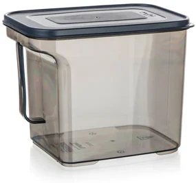 Banchet Borcan de depozitare cu mâner ZOYA 2,75 l,fum, 2,75 l
