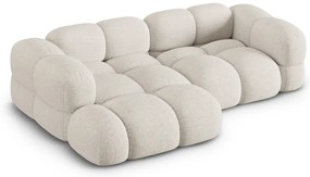 Colțar bej (cu colț pe partea stângă/cu șezlong) Loretto – Cosmopolitan Design