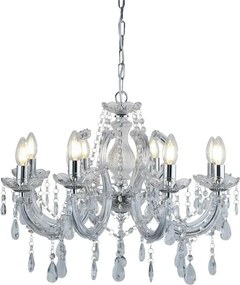 Searchlight 399-8 - Candelabru cu lanț MARIE 8xE14/40W/230V