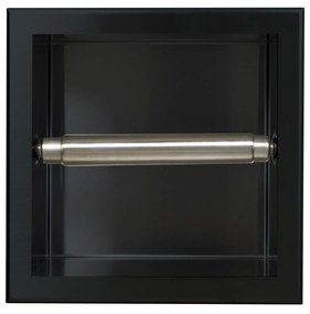 Balneo Wall-Box One Black suport pentru hârtie igienică negru PB-BL1