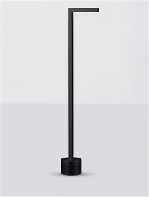 Stalp LED iluminat exterior modern IP65 PIPE H-65,5cm negru