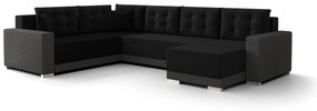 Colțar în formă de U Odyssey 3 (Negru + Gri) (S). 1057338