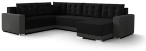 Colțar în formă de U Odyssey 3 (Negru + Gri) (S). 1057338