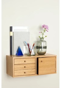 Dulap în culoare naturală cu aspect de lemn de stejar suspendat 50x20 cm Piccolo – Hübsch