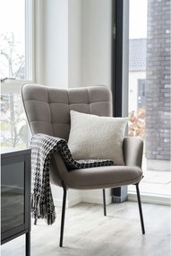 Fotoliu Glasgow, piatră, picioare negre