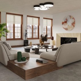 Plafonieră ARENA 4xE27/60W/230V neagră