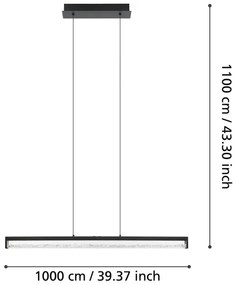 Lustră LED dimabilă pe cablu Eglo 900895 CARDITO LED/36W/230V