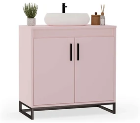 Mobilier de baie sub chiuvetă - Roz