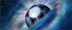 Tablou - Fotbal în spațiu (120x50 cm)