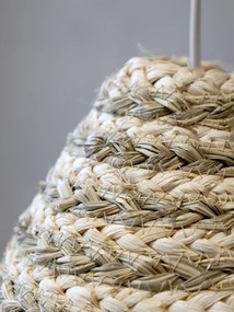 Abajur împletit, natur, H45/D41 cm