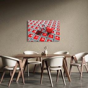 Tablou - Abstract metalic 3D (90x60 cm)