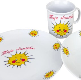 Set de masă pentru copii din 3 piese Thun Soare