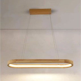 Brilagi - Lustru LED UMEA WOOD suspendat pe cablu, LED/30W/230V, 70x20 cm, lemn