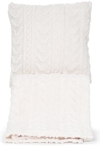 Pătură 4Home Cozy Knit crem, 150 x 200 cm