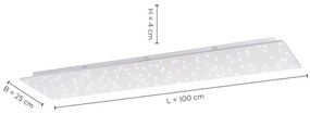 Plafonieră LED dimabilă SPARKLE LED/18W/230V Leuchten Direkt 14672-55 + telecomandă