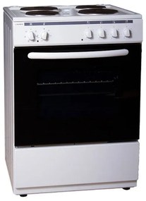 Aragaz Crown 6410A, 65L, 4 arzătoare, 6 programe, 300C, termostat, capac, alb