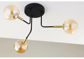 Lustră pe tijă Jupiter 2037 BURANO 3xG9/10W/230V negru/auriu/bej